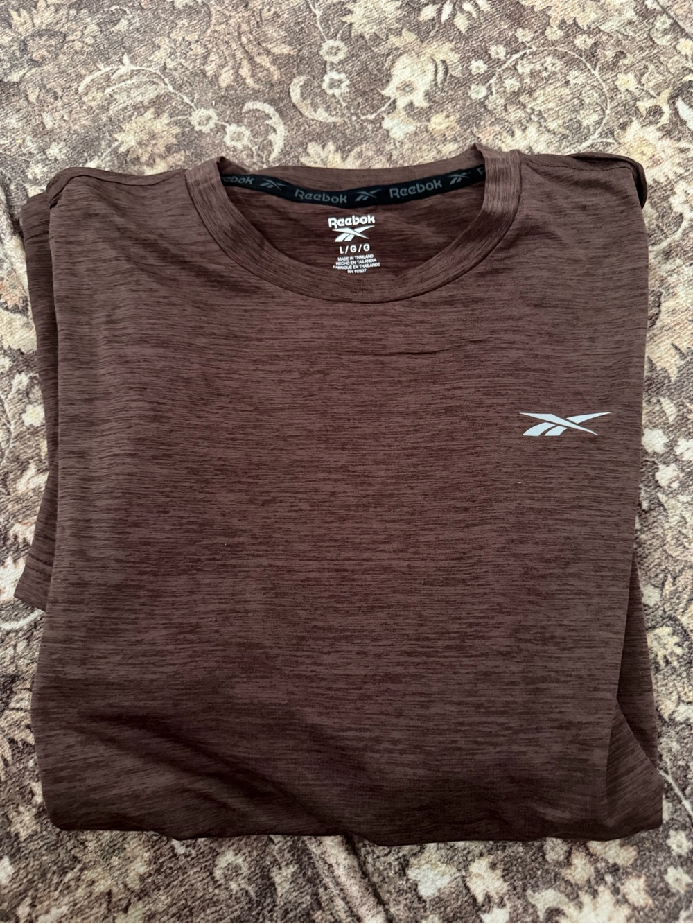 Reebok Men's Brown Performance Tee